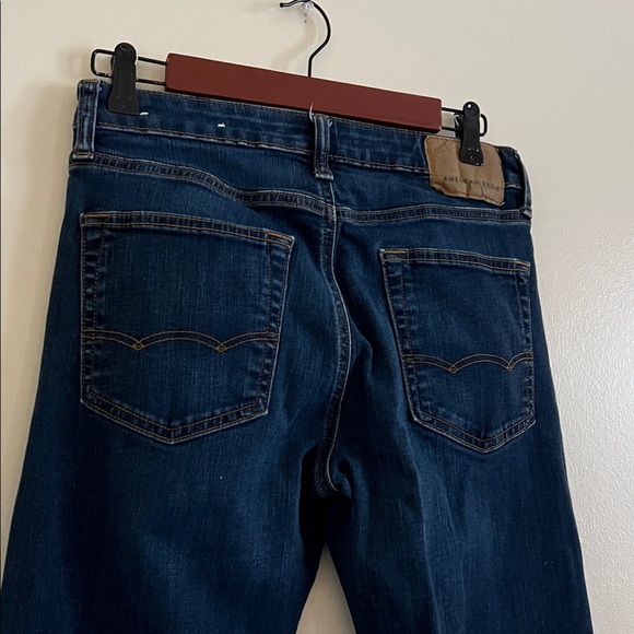 American Eagle Outfitters women Deep Indigo Slim Straight Jeans - Picture 7 of 12